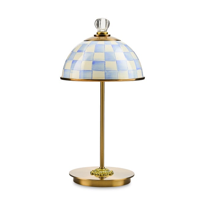 Mackenzie-Child's - Sky Check LED Rechargeable Dome Table Lamp