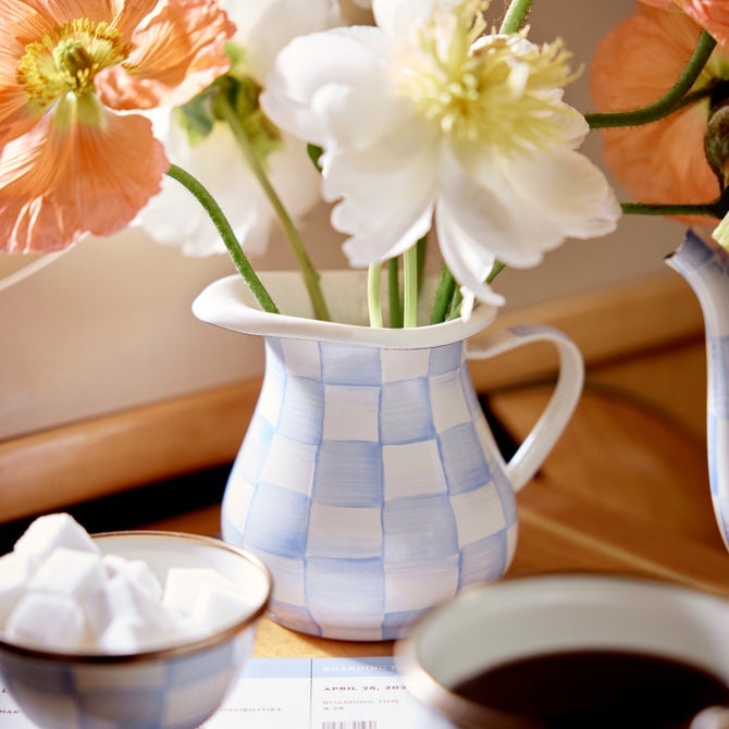 MacKenzie-Childs Sky Check Creamer - Image 2