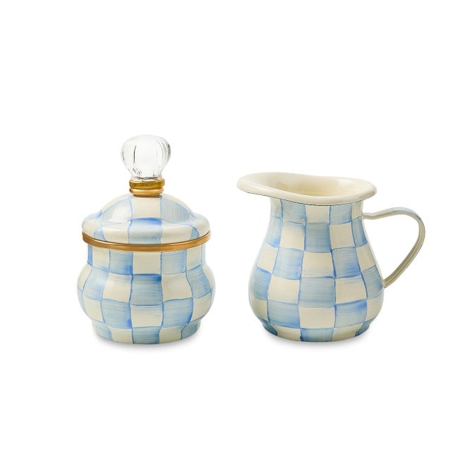 MacKenzie-Childs Sky Check Creamer - Image 3