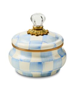 MacKenzie-Childs Sky Check Squashed Pot
