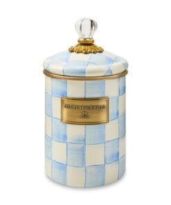 MacKenzie-Childs Sky Check Medium Canister