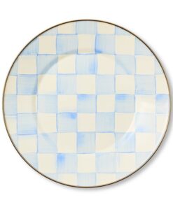 Mackenzie-Childs Sky Check Dinner Plate