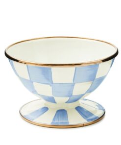 MacKenzie-Childs Sky Check Ice Cream Dish
