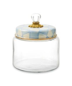 MacKenzie-Childs Sky Check Medium Kitchen Canister