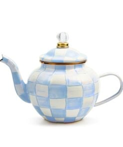 MacKenzie-Childs Sky Check 4 Cup Teapot