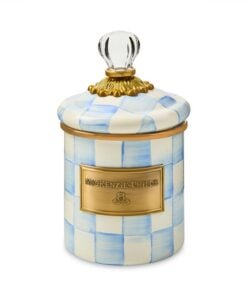 MacKenzie-Childs Sky Check Demi Canister