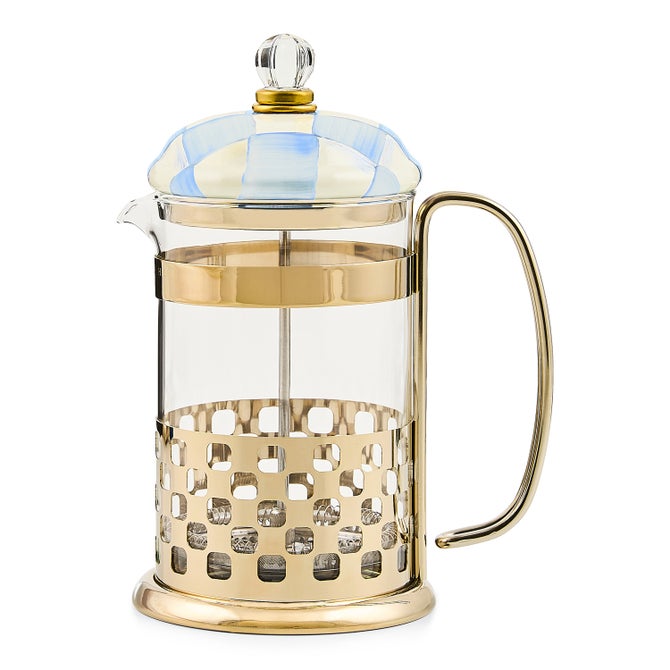 Mackenzie-Childs - Sky Check French Press