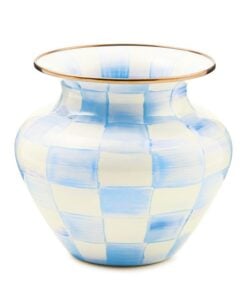 MacKenzie-Childs Sky Check Large Vase