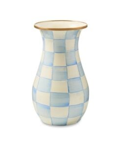 MacKenzie-Childs Sky Check Tall Vase