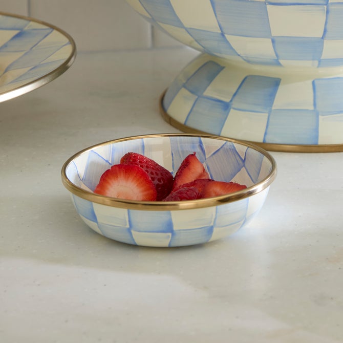MacKenzie-Childs Sky Check Relish Dish - Image 3