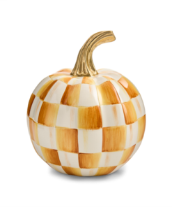 Mackenzie-Child's - Amber Check Mini Pumpkin
