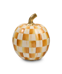 Mackenzie-Child's - Amber Check Small Pumpkin