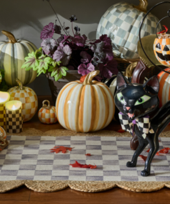 MacKenzie-Childs – Amber Stripe Medium Pumpkin - Image 3