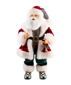 Mackenzie-Childs - Animated Courtly Fabric Santa