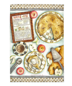 Mackenzie-Childs - Apple Pie Recipe Dish Towel