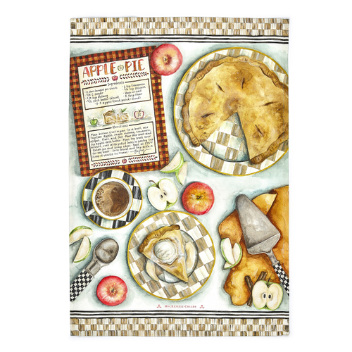 MacKenzie-Childs – Apple Pie Recipe Dish Towel