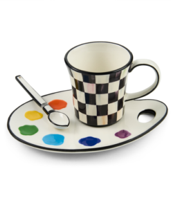 Mackenzie-Child's - Artist Palette Mug & Saucer Set