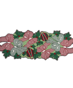 Mackenzie-Childs - Bows And Ornaments Beaded Table Runner