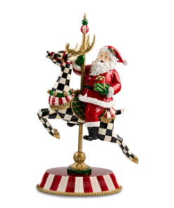 Mackenzie-Childs - Carousel Santa Figurine