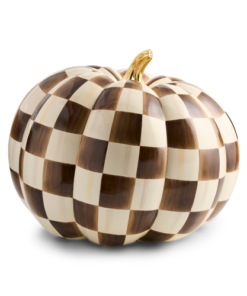 Mackenzie-Child's - Chocolate Check Jumbo Pumpkin