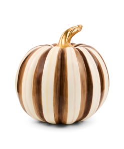 Mackenzie-Child's - Chocolate Stripe Medium Pumpkin