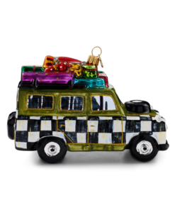 Mackenzie-Childs - Christmas Vacation Car Glass Ornament