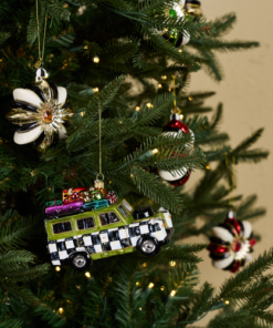 MacKenzie-Childs – Christmas Vacation Car Glass Ornament - Image 2