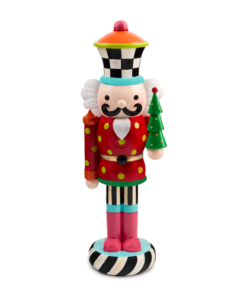 Mackenzie-Childs - Confetti Christmas Resin Nutcracker