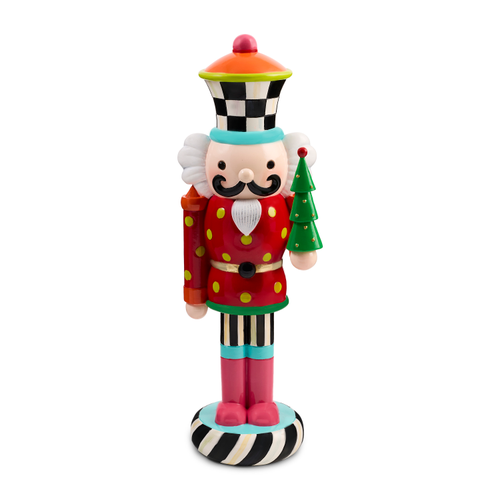 MacKenzie-Childs – Confetti Christmas Resin Nutcracker