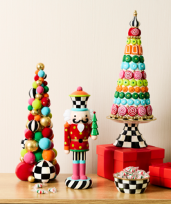 MacKenzie-Childs – Confetti Christmas Resin Nutcracker - Image 2