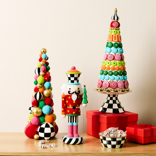 MacKenzie-Childs – Confetti Christmas Resin Nutcracker - Image 2