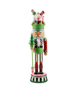 Mackenzie-Childs - Confetti Christmas Wood Nutcracker