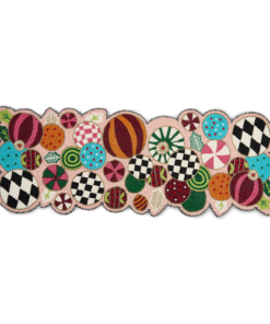 Mackenzie-Childs - Confetti Jolly Ornaments Table Runner