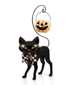 Mackenzie-Child's - Courtly Cat with Pumpkin Bucket