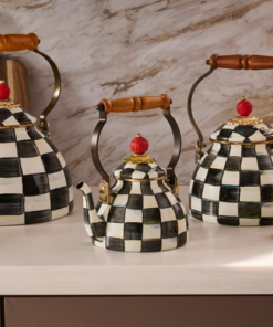 MacKenzie-Childs – Courtly Check 1 Quart Tea Kettle - Image 2