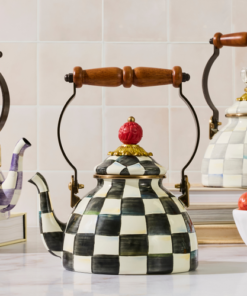 MacKenzie-Childs – Courtly Check 1 Quart Tea Kettle - Image 3