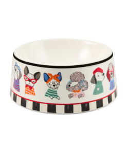 Mackenzie-Child's - Courtly Check Ceramic Pet Dish