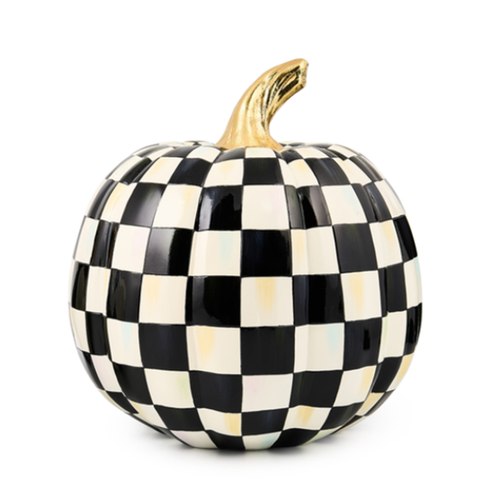 MacKenzie-Childs – Courtly Check Glossy Medium Pumpkin