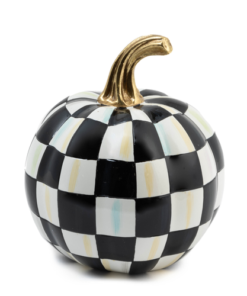 Mackenzie-Child's - Courtly Check Glossy Mini Pumpkin