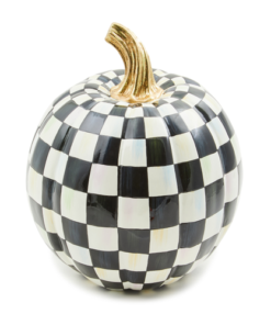 Mackenzie-Child's - Courtly Check Glossy Small Pumpkin