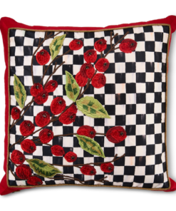 Mackenzie-Childs - Courtly Check Holly Throw Pillow