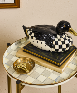 MacKenzie-Childs – Courtly Check Mallard Duck Figurine - Image 2