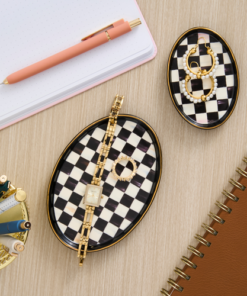 MacKenzie-Childs – Courtly Check Oval Trinket Dishes, Set Of 2 - Image 2