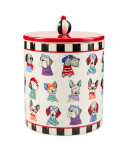 Mackenzie-Child's - Courtly Check Pet Treat Jar