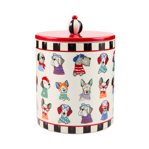 MacKenzie-Childs – Courtly Check Pet Treat Jar