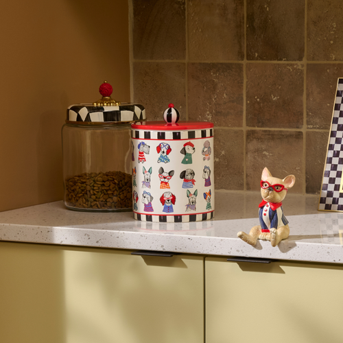 MacKenzie-Childs – Courtly Check Pet Treat Jar - Image 2