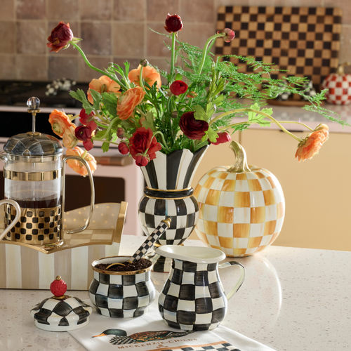 MacKenzie-Childs – Courtly Check Small Great Vase - Image 3