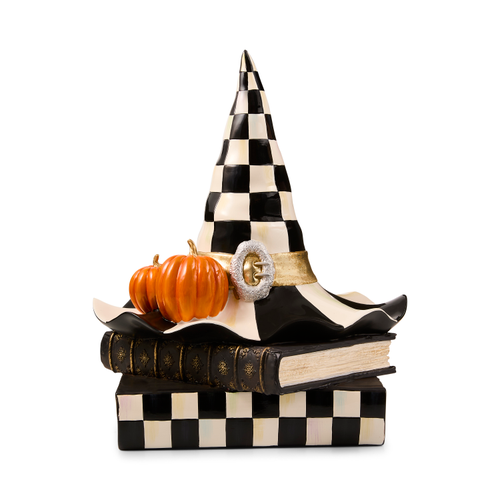 MacKenzie-Childs – Courtly Check Witch Hat on Books