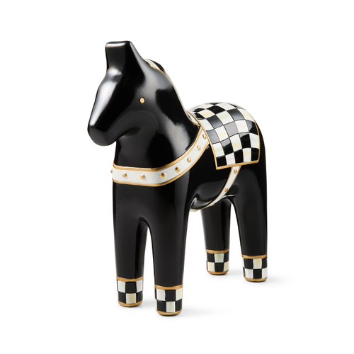 MacKenzie-Childs – Courtly Large Dala Horse Figurine