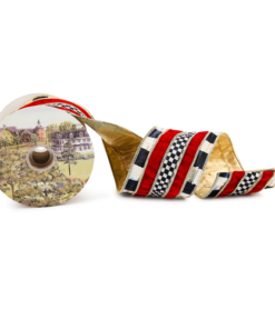 Mackenzie-Childs - Courtly Regal Red 4" Ribbon